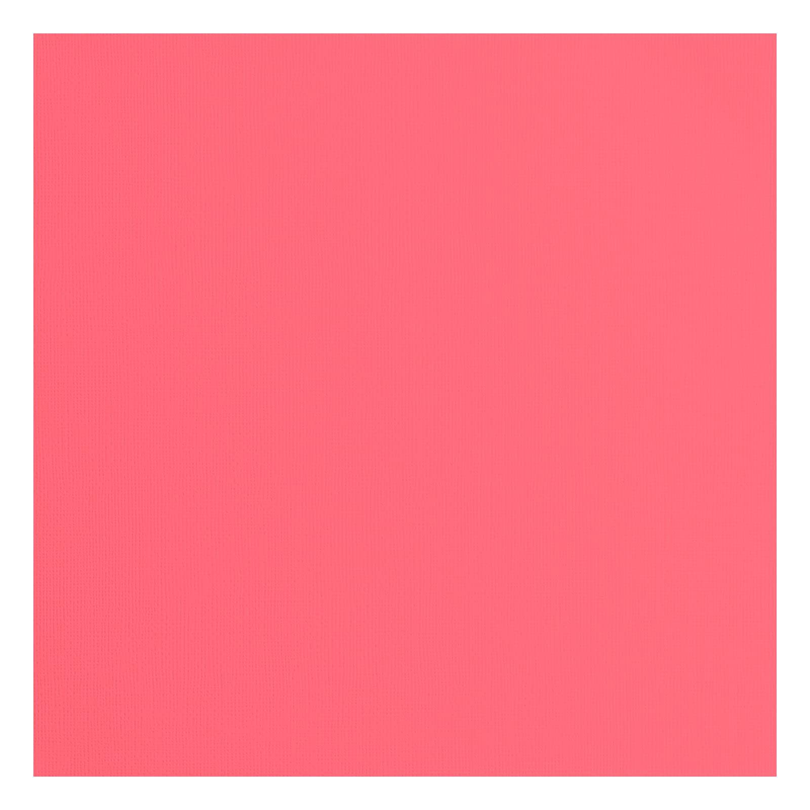 Florence Cardstock Textured - Coloured Card Making Supplies 12 x 12 inch - Pink - 20 Sheets - Coloured Paper for Scrapbooking, Card Making, Die Cutting and Paper Crafts - 216 GSM - Anemone