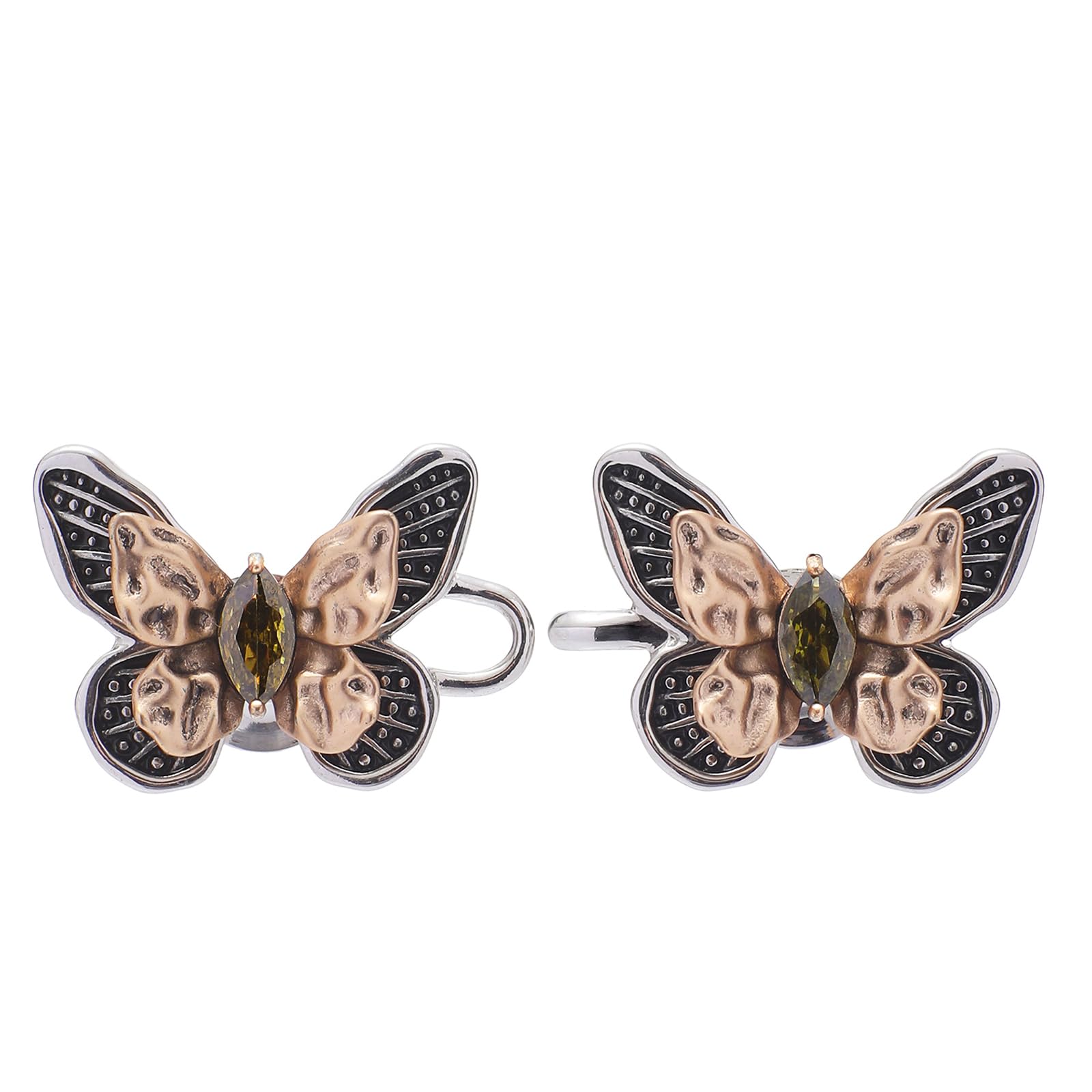 Photo 1 of 1 Set Waist Clip,Retro Butterfly Pant Waist Tightener,Reusable Jean Buttons for Loose Jeans,No Sew Waist Knots for Women Girls Gift