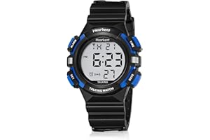 Hearkent Digital Talking Watch,English Announces Time/Week/Date,Gift for Visually Impaired and Blind,Alarm and Hourly Chime Reminder(Blue)