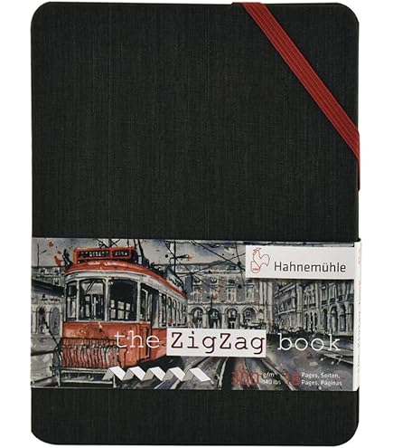 Amazon.com: Hahnemuhle Zigzag Accordian Watercolor Book A5 300gsm