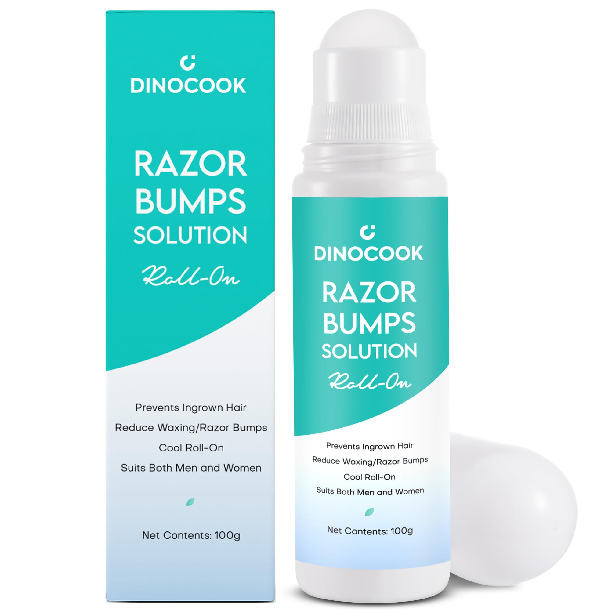 Dinocook Razor Bumps Treatment for Women and Men, Ingrown Hair Treatment, Razor Bump Treatment for Bikini Area, Face, Neck, Legs, and Underarm Area, After Shave for Women and Men, Ingrown Hair Serum