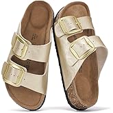 Project Cloud 100% Genuine Leather Flat Sandals for Women 2026 Comfortable Beach Essentials Womens Sandals Memory Foam Vacation Essentials Slides for Women Footwear (Santorini)
