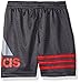 adidas Little Boys' Active Logo Shorts, Mercury Grey/Red, 6