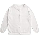 Little Girl Knit Cardigan Sweater - Toddler Button Down School Uniforms Cardigan