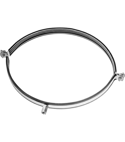 Support De Tuyau Galvanisé De 16 Cm Avec Caoutchouc – Collier