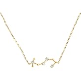 PAVOI 14K Gold Plated Astrology Constellation Horoscope Zodiac Necklace 16-18