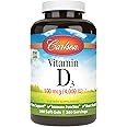 Carlson - Vitamin D3 4000 IU (100 mcg), Immune Support, Bone Health, Muscle Health, Cholecalciferol, Vitamin D Supplements, Vitamin D3 Soft Gels, 360 Softgels