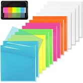 800 Sheets Transparent Sticky Notes 3" X 3" for School Office Supplies | Clear Translucent Self-Adhesive Sticky Notes for Back to School &amp; Office Supplies, See Through Reveals Underlying Bible Text