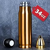 Funslive Gifts for Mens Funny - 34 oz Copper Bullet Tumblers Cup - Fishing Hunting Camping Valentines Day Mens Ideas - Gifts for men Who Have Everything - Mens Husband Him Stocking Stuffers 2026