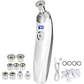 Pet Baby Personal Microdermabrasion Machine, Rechargeable Suction Microderm Facial Device with 9pcs Diamond Dermabrasion Head and 5 Levels for Professional Face & Body Skin Care Salon Home Use