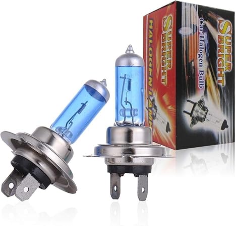 Amazon H7 ヘッドライト ハロゲンランプ 明るいホワイト 5000k 100w ハロゲンバルブ 車用ヘッドライト 電球 ロービーム 1ペア 車 バイク 車 バイク