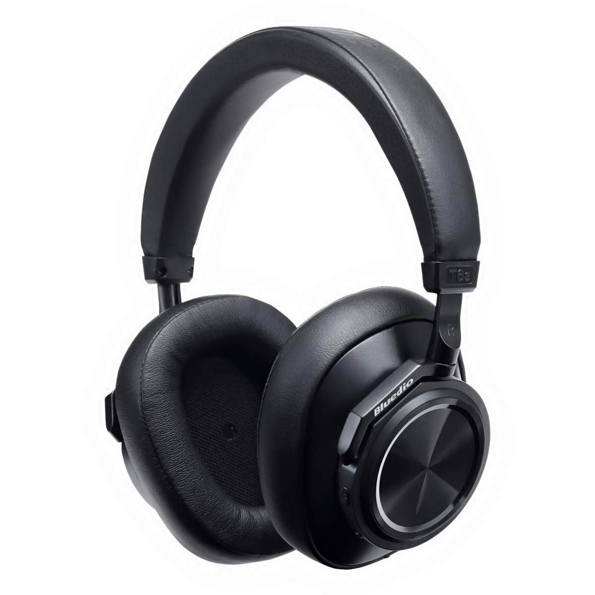 Bluedio T6 Noise Cancelling Bluetooth Wireless Headsets, Over Ear Headphones with Mic, High Clarity Sound, 16 Hours Playtime for Travel Work Computer TV, Black