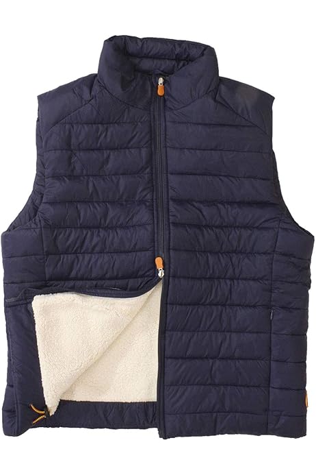 Amazon.com: Save The Duck Men's GIGA Stand Collar Vest Navy