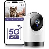 YOTON 2K Indoor Camera, 5G Wi-Fi Baby Monitor Pet Camera w/Motion Tracking | Keep an Eye on Your Loved Ones, Privacy Protection, Easy to Use, SD Card Storage, Family Sharing, 33 ft Coverage