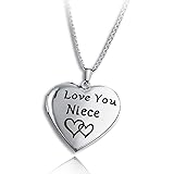 PHOCKSIN I Love You Forever Niece Lockets Necklace