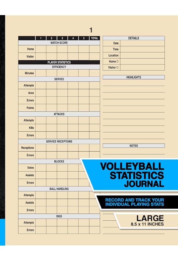 Volleyball Stat Sheets Printable Free