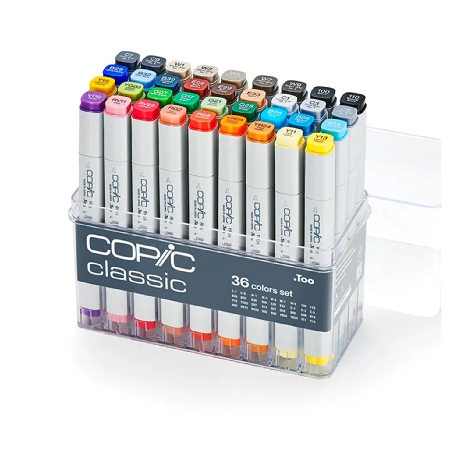 Copic Classic, Alcohol-based markers, 36pc Basic Set (New Ver.)