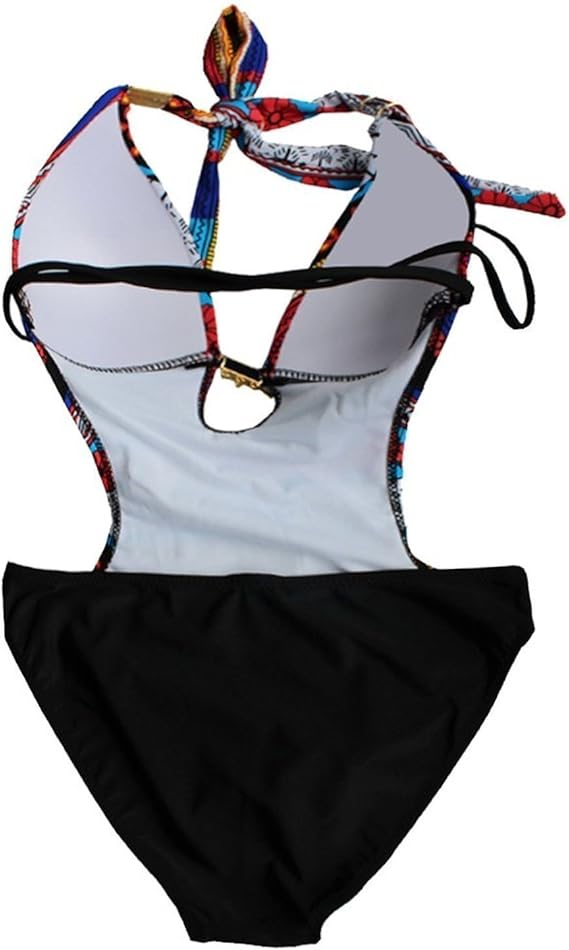 Toping Fine Sexy hot Womens One Piece Monokini Swimwear Floral Bohemia