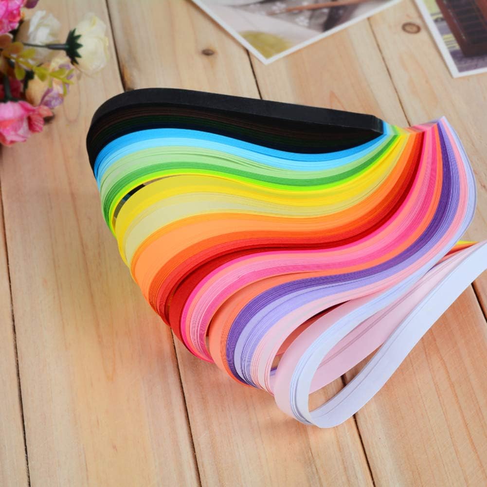 1Pc Paper Quilling Strips 260 Strips 26 Colors 39cm Length/Strips 3/5/7/10mm Width Optional Size 7mm