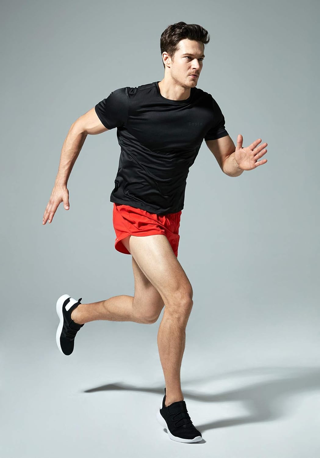 TSLA Men's Active Running Shorts, 3 Inch Quick Dry Mesh Jogging Workout Shorts, Gym Athletic Marathon Shorts with Pockets: Clothing
