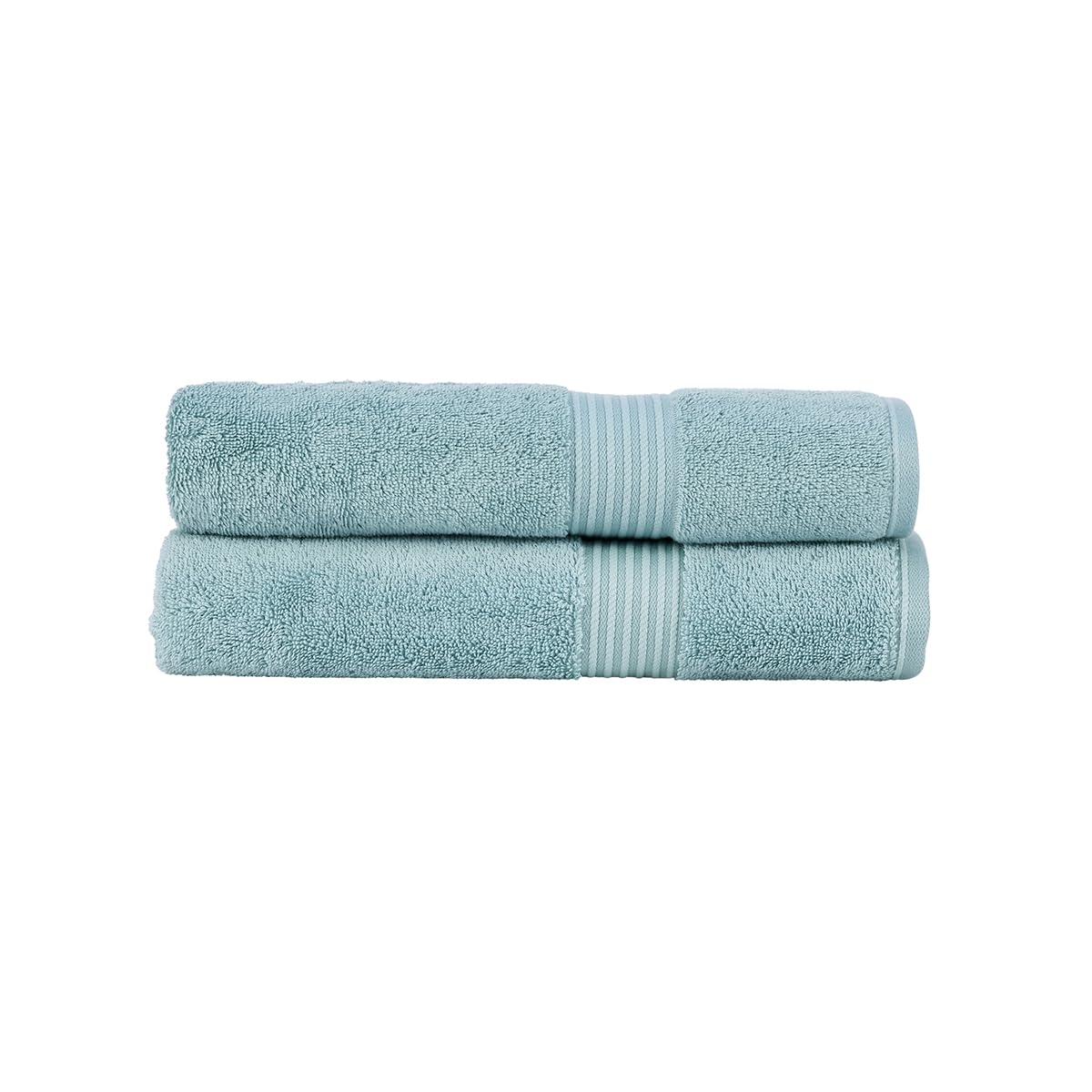 Christy Supreme Hygro 2 Bath Towels Set | Mineral Blue | 100% Luxury Supima Cotton | Ultra Soft | Super Absorbent | 650GSM | Plush and Long Lasting