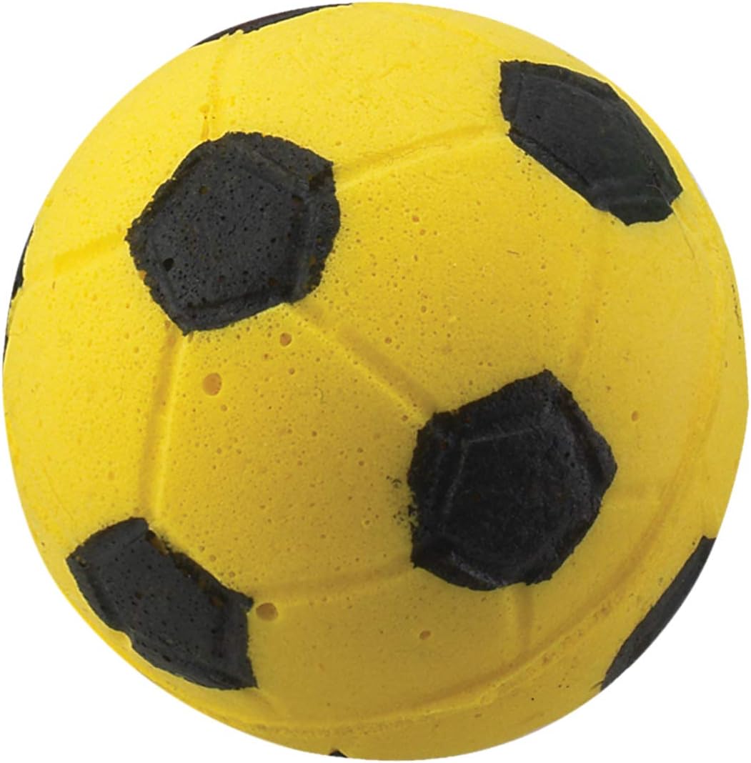 Ethical Sponge Soccer Balls Cat Toy, 4-Pack : Pet Toy Balls : Pet Supplies
