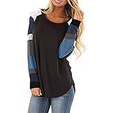 HARHAY 2025 Women's Cotton Knitted Long Sleeve Lightweight Tunic Sweatshirt Tops