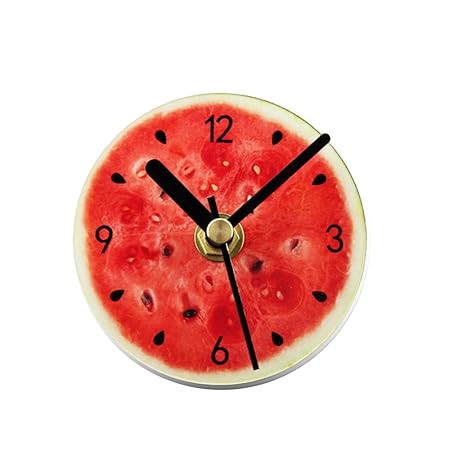 VORCOOL Imanes de Nevera Pegatina Reloj Redondo Fruta Patrón Reloj ...
