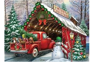 LWZAYS 5d Christmas Diamond Painting Kits, Diamond Art Kits for Adults Christmas Paint with Diamonds Gem Art,Full Drill Diamond Paintings Arts and Crafts for Home Decor(11.8 * 15.8 inch)