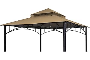 SCOCANOPY Replacement Canopy for Havana Gazebo,Target Madaga Gazebo Model L-GZ136PST,(Khaki)