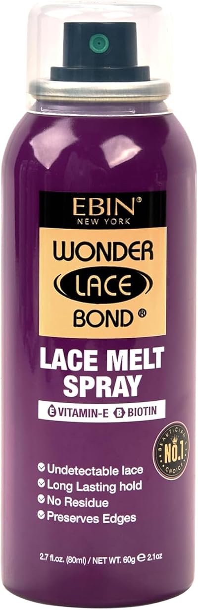 EBIN NEW YORK Wonder Lace Bond Melt Spray Vitamin E Biotin Extra Firm Hold 80ml