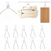10 Pack 360&deg; Rotating Cabinet Door Painting Hangers, Spray Hooks | 0.16" Thick Steel Hangers Hold Up to 65LBS, Ideal for Cabinet Doors, Spray Painting and Woodworking Projects