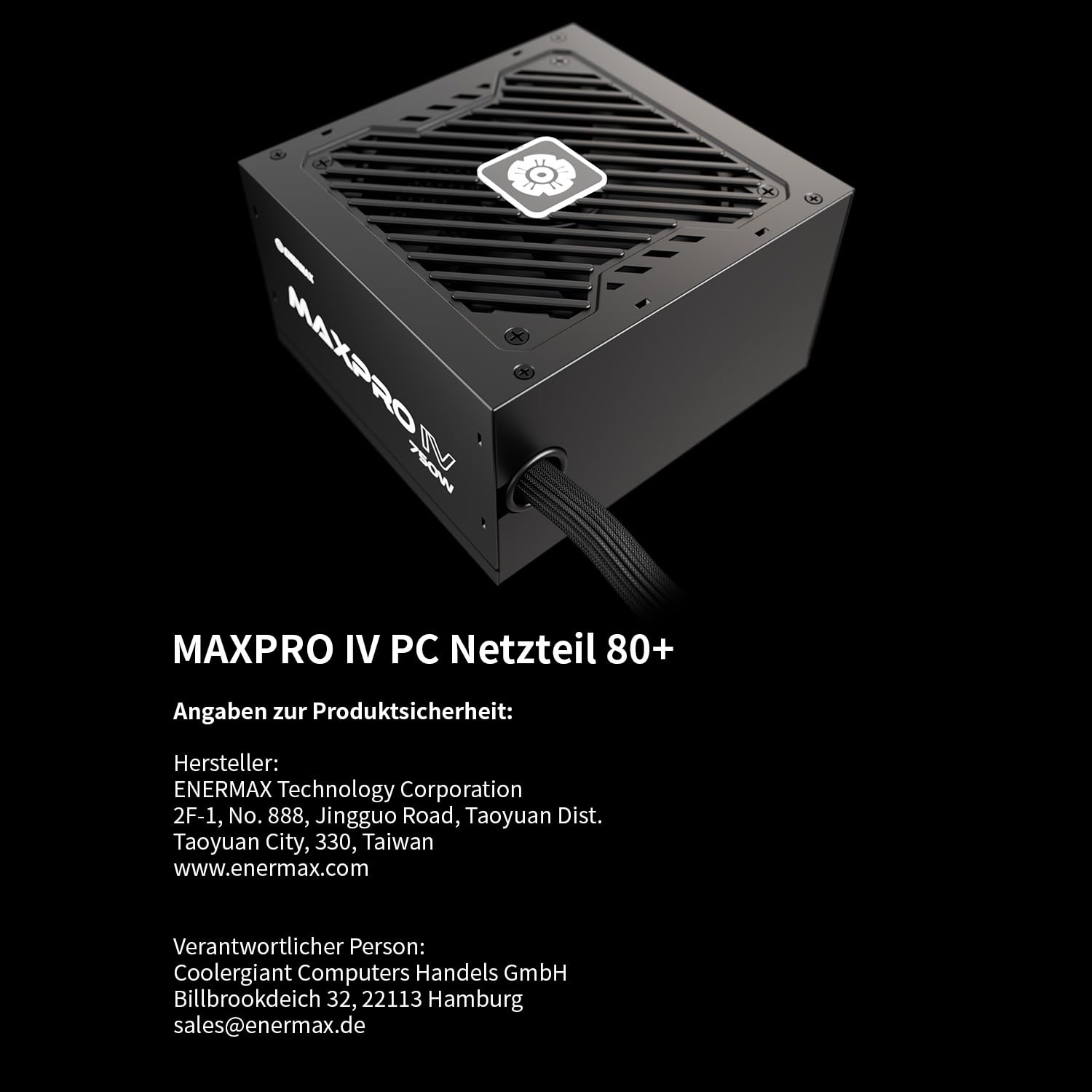 Enermax Maxpro Iv 750 Watt Non-Modular Atx Gaming Pc Power Supply Individual Mesh Sleeve Cable 80 Plus Low Noise 120 Mm Fan Japan Capacitor With 5-Way Protection Circuit Emp750W - View 7