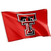 Desert Cactus Texas Tech University TTU Flag - 3 x 5 Feet Raiders Banner, Indoor/Outdoor Durable Fabric, 100% Polyester Design (Style 1)