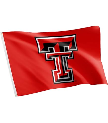 Texas Tech Red Raiders 3x5 Foot Flag Set With Pole & Bracket - Complete Fan Package