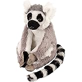 Wild Republic Ring Tailed Lemur Plush, Stuffed Animal, Plush Toy, Kids Gifts, Cuddlekins, 8 Inches