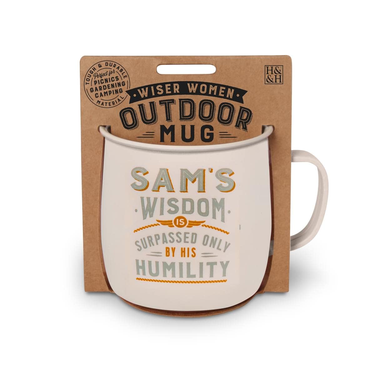 History & Heraldry Personalised Outdoor Mug (Sam)