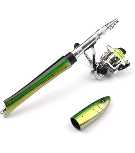 penn colapsble fishing rod Telescopic Pen Rod: 63 Inch Carbon Fiber Pocket Fishing Rod, Portable Travel Fish-Shaped Mini Fishing Pole for Ice Fly Fishing Sea Saltwater Freshwater (Green) : Sports & Outdoors Encircling gillnet recognized as with bigger and meaner Color:Swamp Yuck / Line Counter Musky Reel