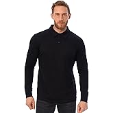 Merino Wool Polo Shirt Men - Anti-Odor 100% Merino Wool Shirts for Men Short Sleeve and Long Sleeve Breathable Polo