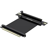 HAOYEXIN PCIE 3.0 X16 Extension Cable, PCI-E 16x Extreme High Speed Riser Cable, Extension Card Adapter Riser Card-Right Angle Connector 15CM
