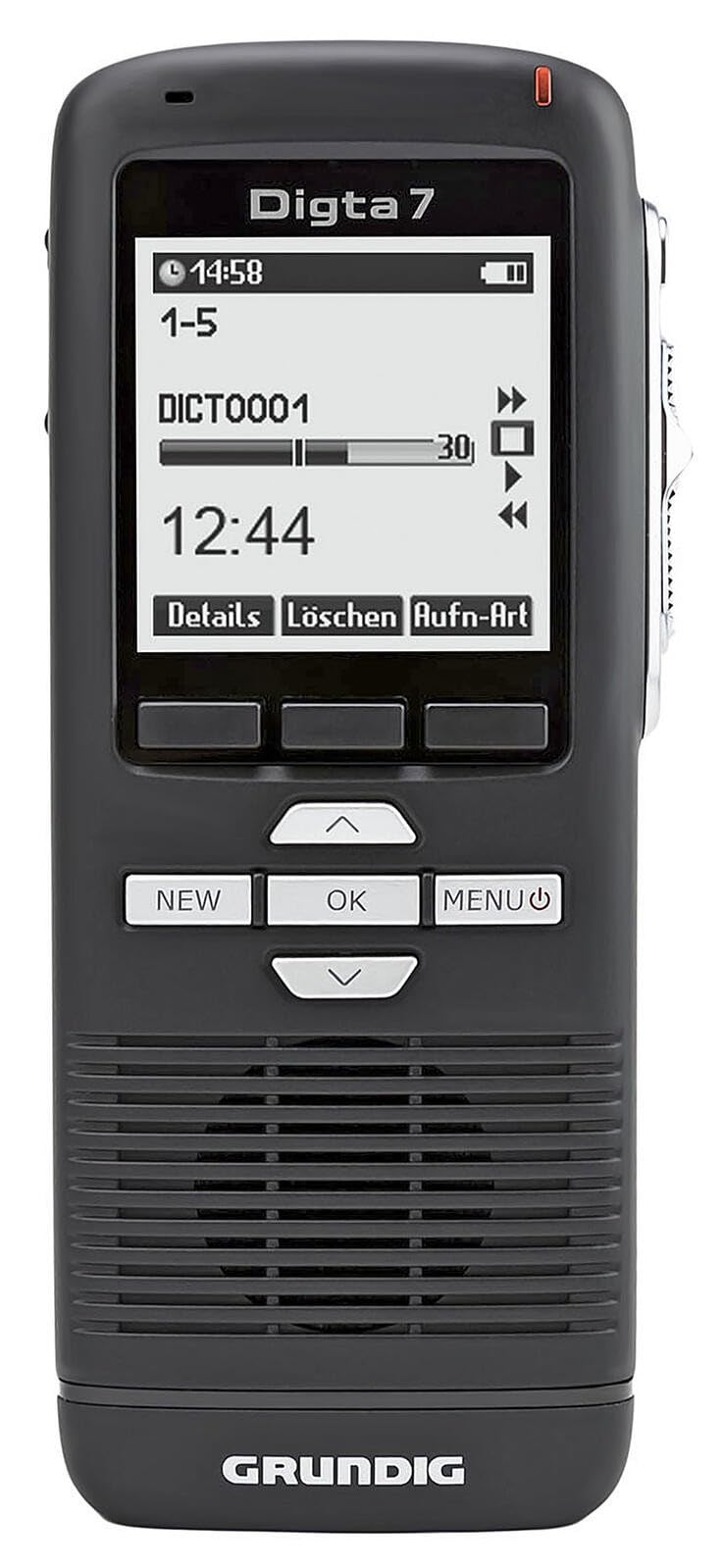 Grundig Digital Dictaphone Digta 7 (PDM7020-12) Handheld Dictaphone with Dictation Software 160 x 160 Pixels