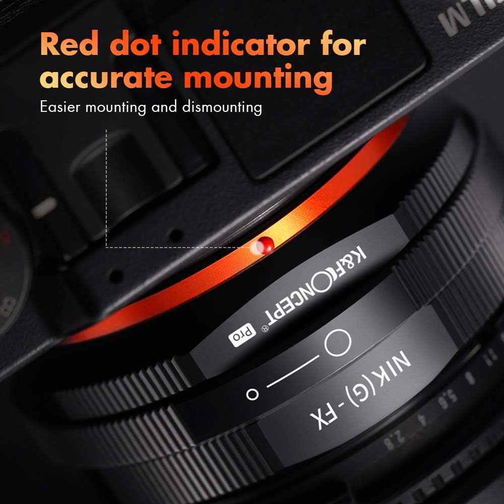 K&F CONCEPT Updated NIK(G) to FX Adapter - Image 4
