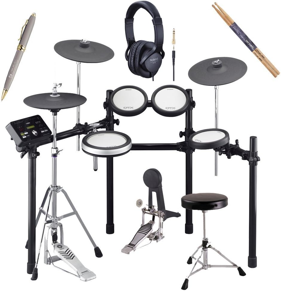 Yamaha DTX562K Drum Kit + Kick Pedal + Throne + Yamaha Stereo Headphones + Drum Stick + Light Pen