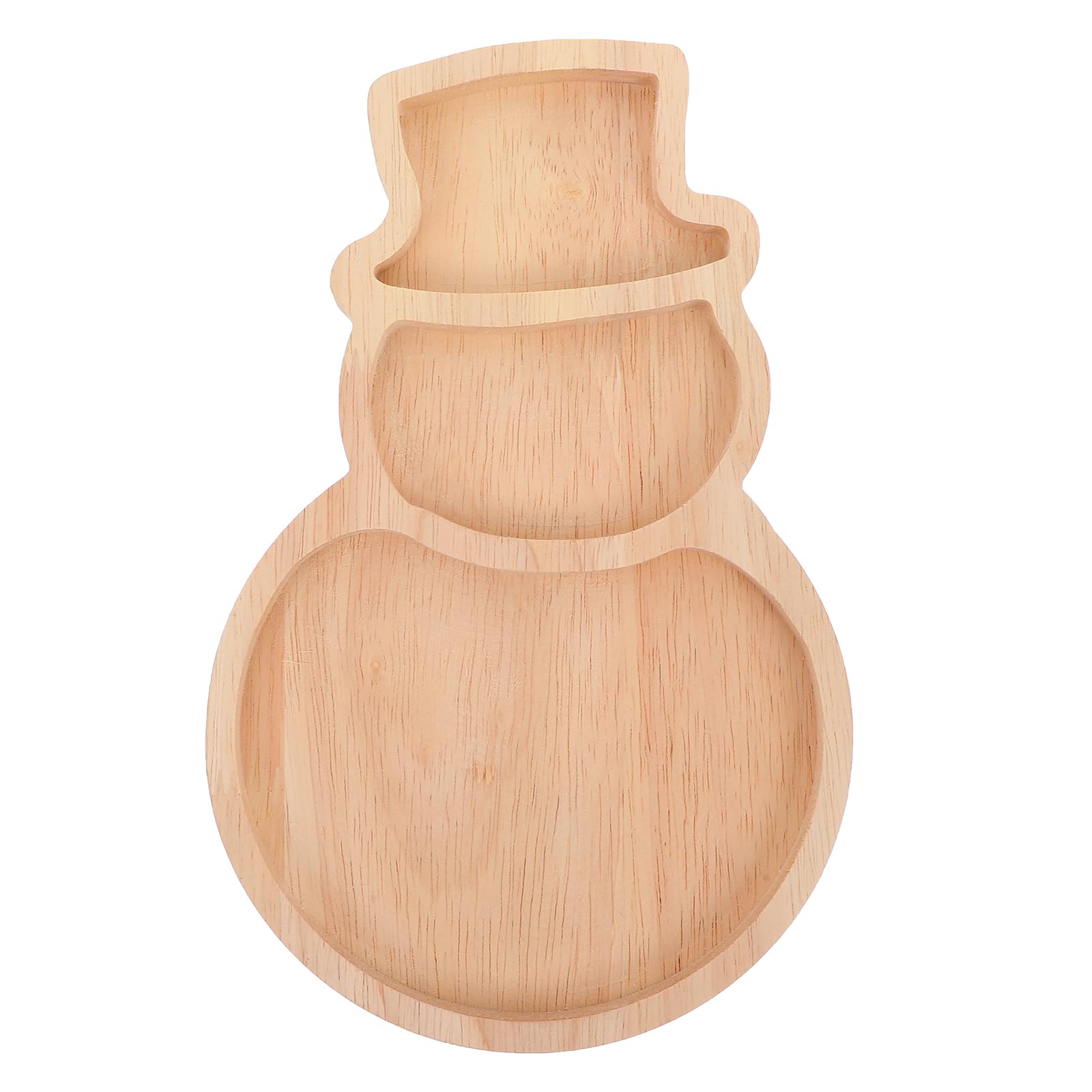 Garneck Christmas Snowman Tray Snowman Plate Christmas Serving Tray Dinnerware Holiday Charcuterie Board Candy Nut Dish Bread Board Serving Charcuterie Platter Snack Platter