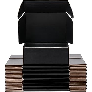 8x8x4 Inches Shipping Boxes Set Of 25, White Corrugated Cardboard Box Literature Mailer