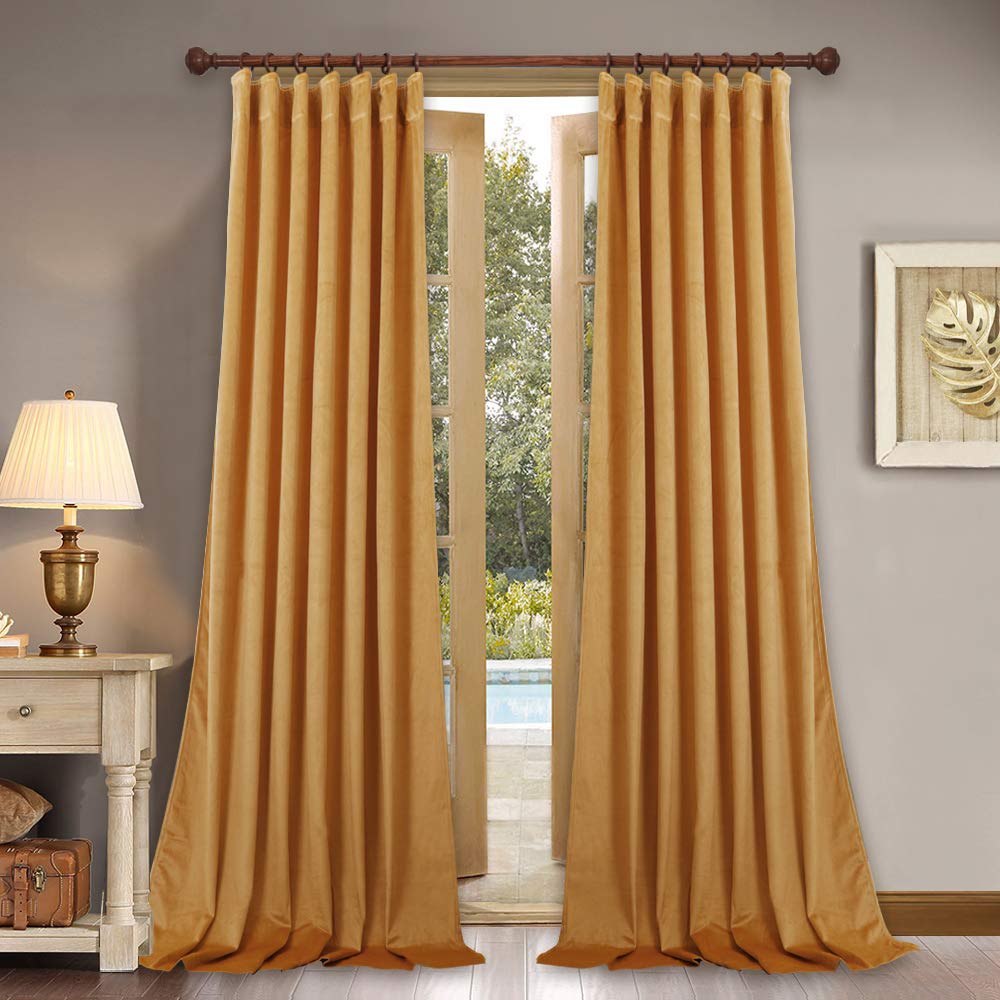Best yellow and red french kitchen curtains