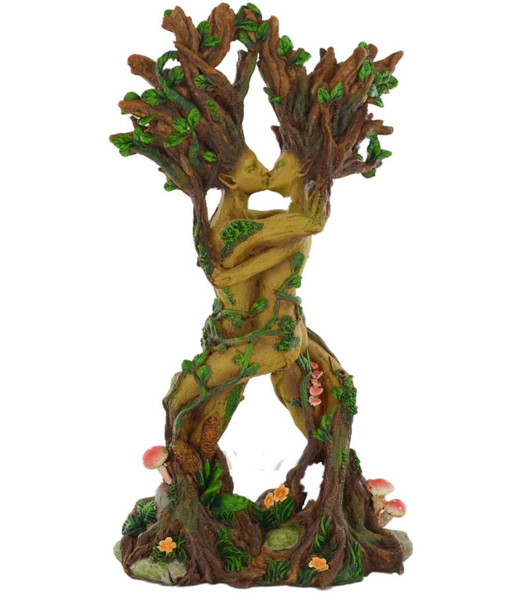 Tree Ent Lady Beech & Oak Entwined Ornament Couple Home Decor Gift Idea Fantasy Magic H30.5cm