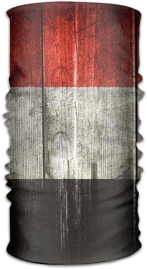 WEEDKEYCAT Retro Wood Syrian Flag Headwrap Unisex Multifunction Headwear Polyester Quick Dry Soft Headband Neck Scarf,Luxury Headdress Travel Magic Head Scarf Bandana Mask Neck Gaiter For Men Women
