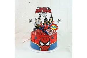 AITOUR EVER HTRY Spiderman Cake Toppers for Kids Birthday Cake Decorations