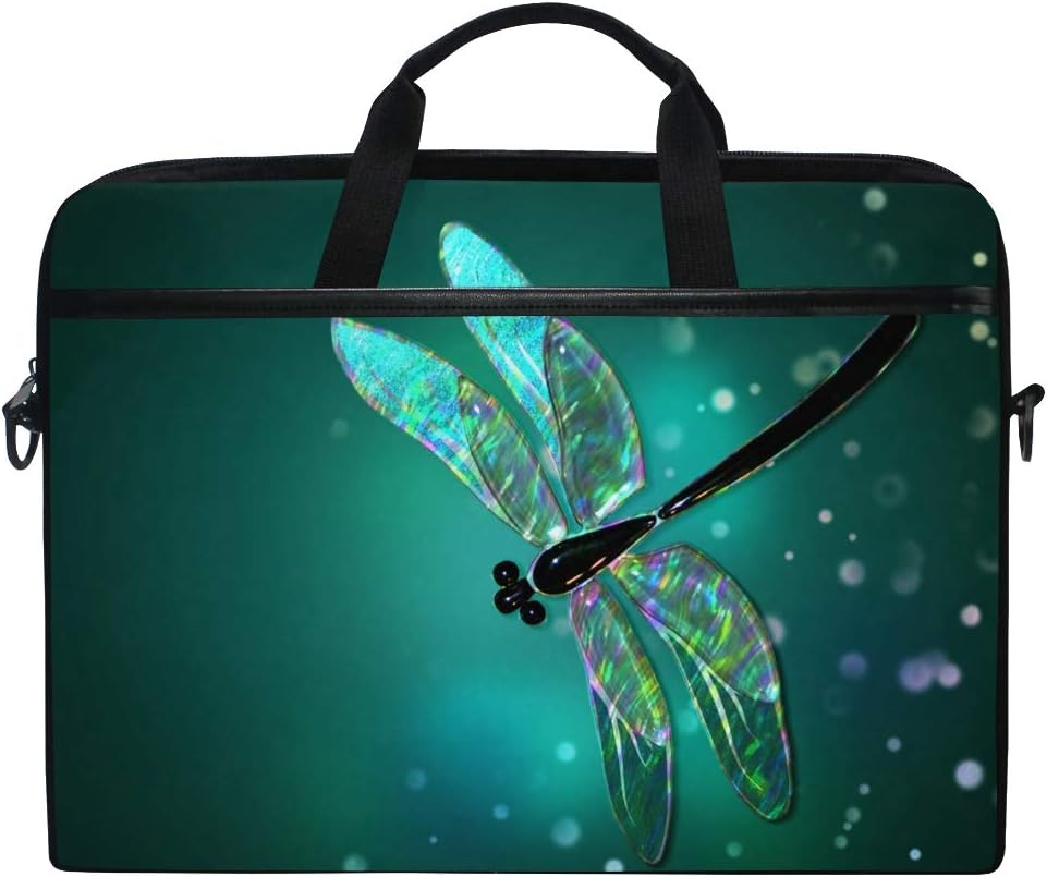 Laptop Case, Dragonfly Computer Sleeve Protective Bag 3 Layer with Durable Zipper for Lenovo Hp MacBook Pro Neoprene Notebook 14 15 15.4 inch